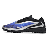 Botas de fútbol Nike Phantom 6 Elite TF en negro, azul y plata de la Society